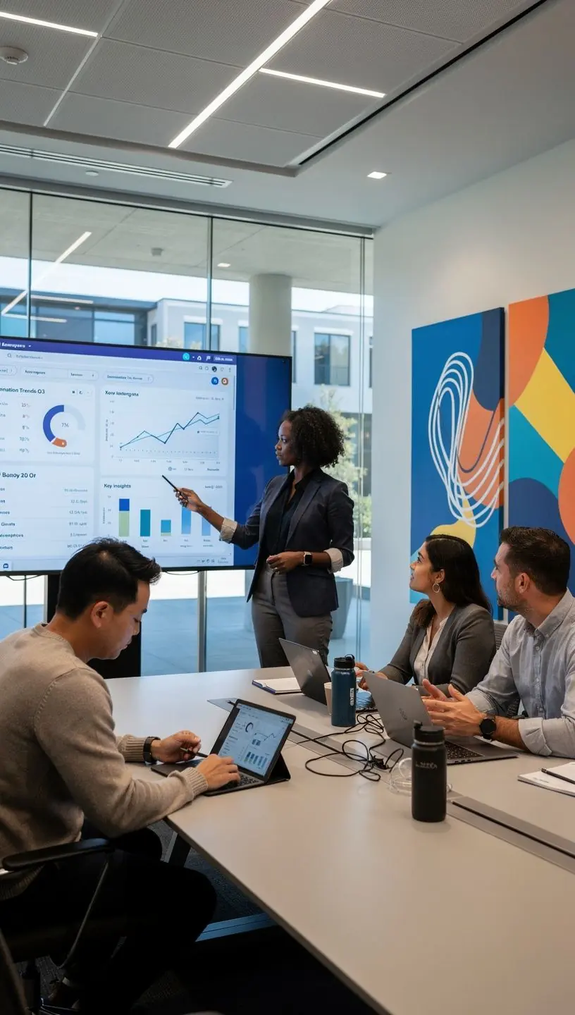 Creative workspace atmosphere